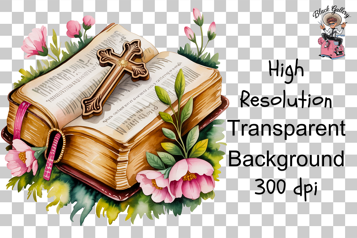 Vintage Bible PNG Bundle, a Graphic by Clipart Studio (Photo 11 of 11)