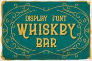 Whiskey bar font + 6 illustrations, a Font by Heather_insane (Thumbnail 1 of 7)