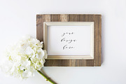 Rustic Frame Mockup Set, a Print Template by daintydarling (Thumbnail 1 of 2)
