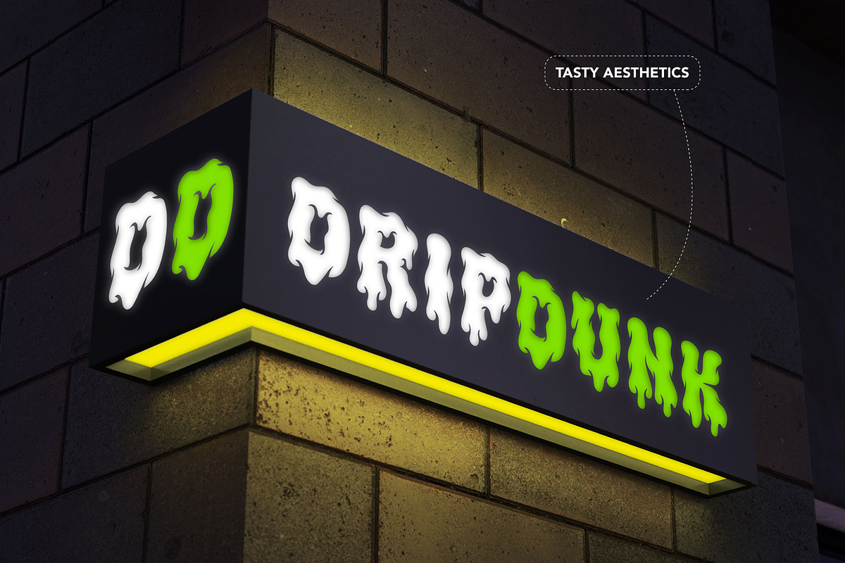 Drippy Lettering Builder + Font, a Font by Tharros (Photo 9 of 11)