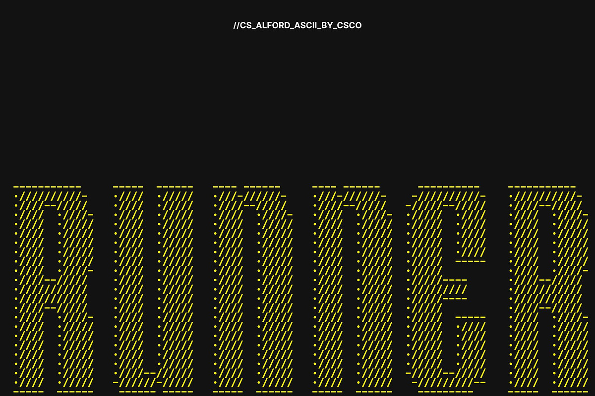 CS Alford Ascii, a Sans Serif Font by Craft Supply Co. (Photo 5 of 8)