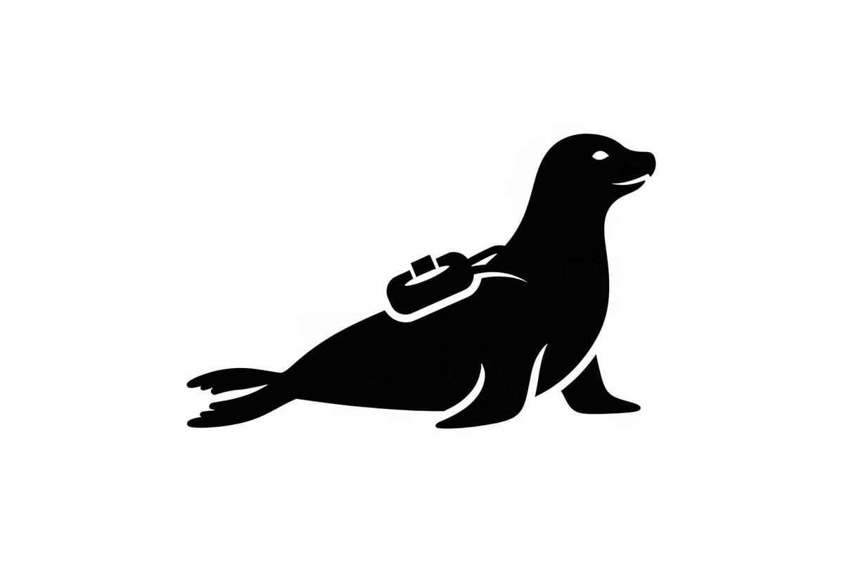Graceful Sea Lion Silhouette, a Graphic by musafir_fashion (Photo 3 of 10)