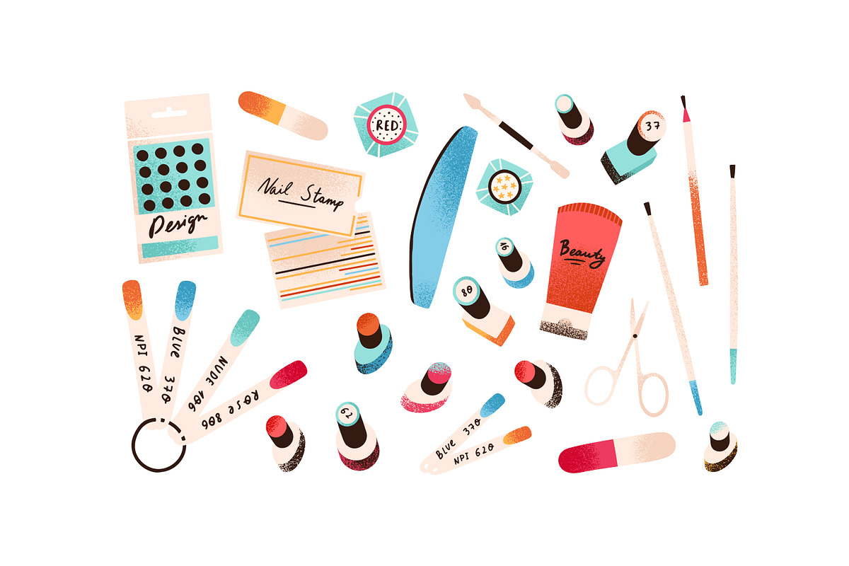 Nail care and manicure set, a Decorative Illustration by Good Studio (Photo 3 of 3)