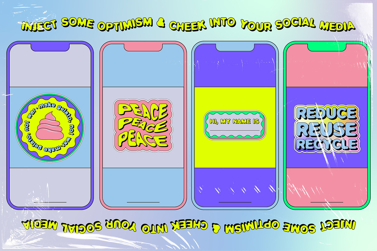 STICKERLAND 2000s Vector Set, an Object Graphic by angelainthefields (Photo 7 of 10)