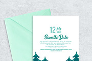 Green Save The Date Card invite Temp, an Invitation Template by Design Up (Thumbnail 2 of 3)