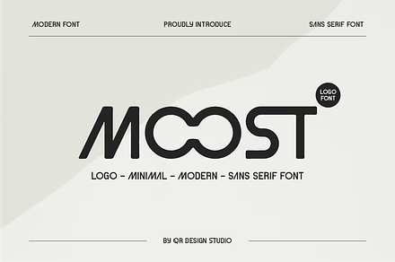 Moost - Futuristic & Logo Font, a Sans Serif Font by QR Design Studio