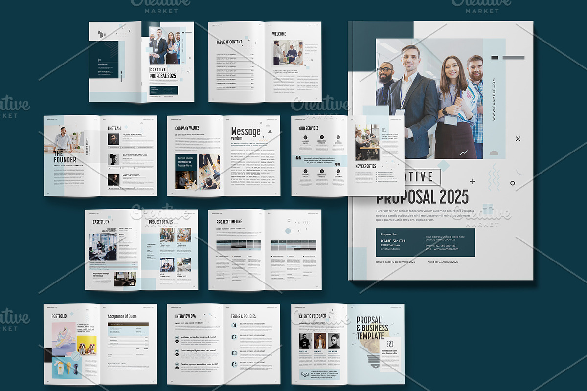 Portfolio Brochure Template, a Brochure Template by Cristal Pioneer (Photo 2 of 5)
