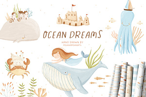 Ocean dreams - baby collection, a Decorative Illustration by polikarpovaart