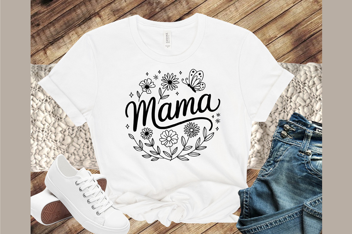 Mothers Day SVG, Mama SVG, Mom PNG, an Illustration by Sublimation Artist (Photo 2 of 9)