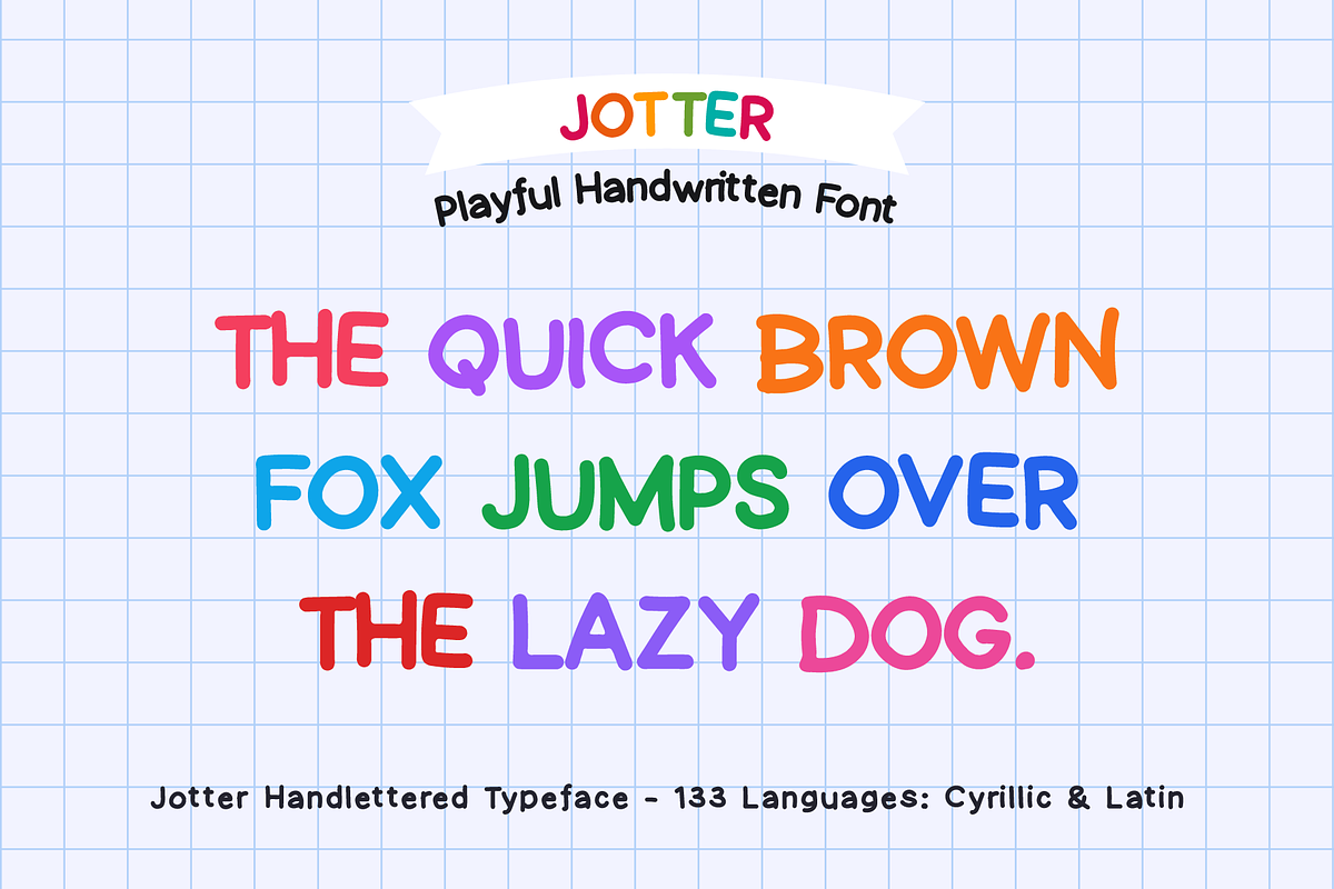 Jotter - Cute Handwritten Typeface, a Handwritten Font by alpercakici (Photo 7 of 16)