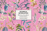 Reverie. Floral pattern, a Pattern Graphic by emeraldthue (Thumbnail 5 of 6)