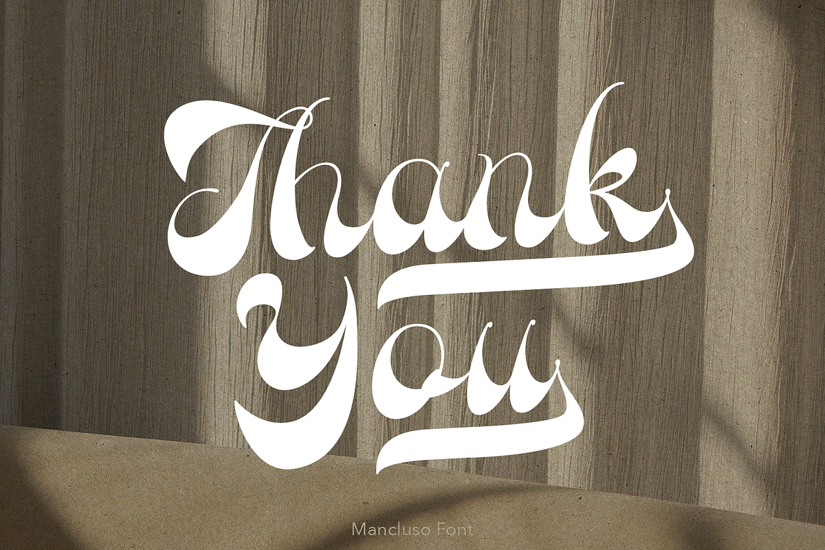 Mancluso Retro Script, a Script Font by TypeClassHeroes (Photo 15 of 15)