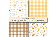 Honey Bee Clipart, an Animal Illustration by Villa 11 Estudio (Thumbnail 5 of 11)