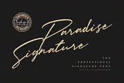 Paradise Signature Font, a Script Font by Graphicfresh (Thumbnail 8 of 8)