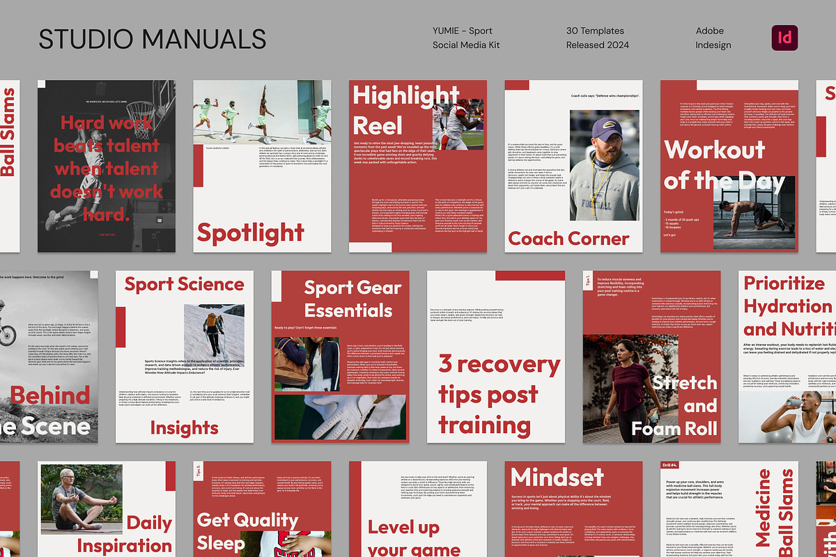 YUMIE - Sport Social Media Kit, a Social Media Template by Studio Manuals (Photo 3 of 8)