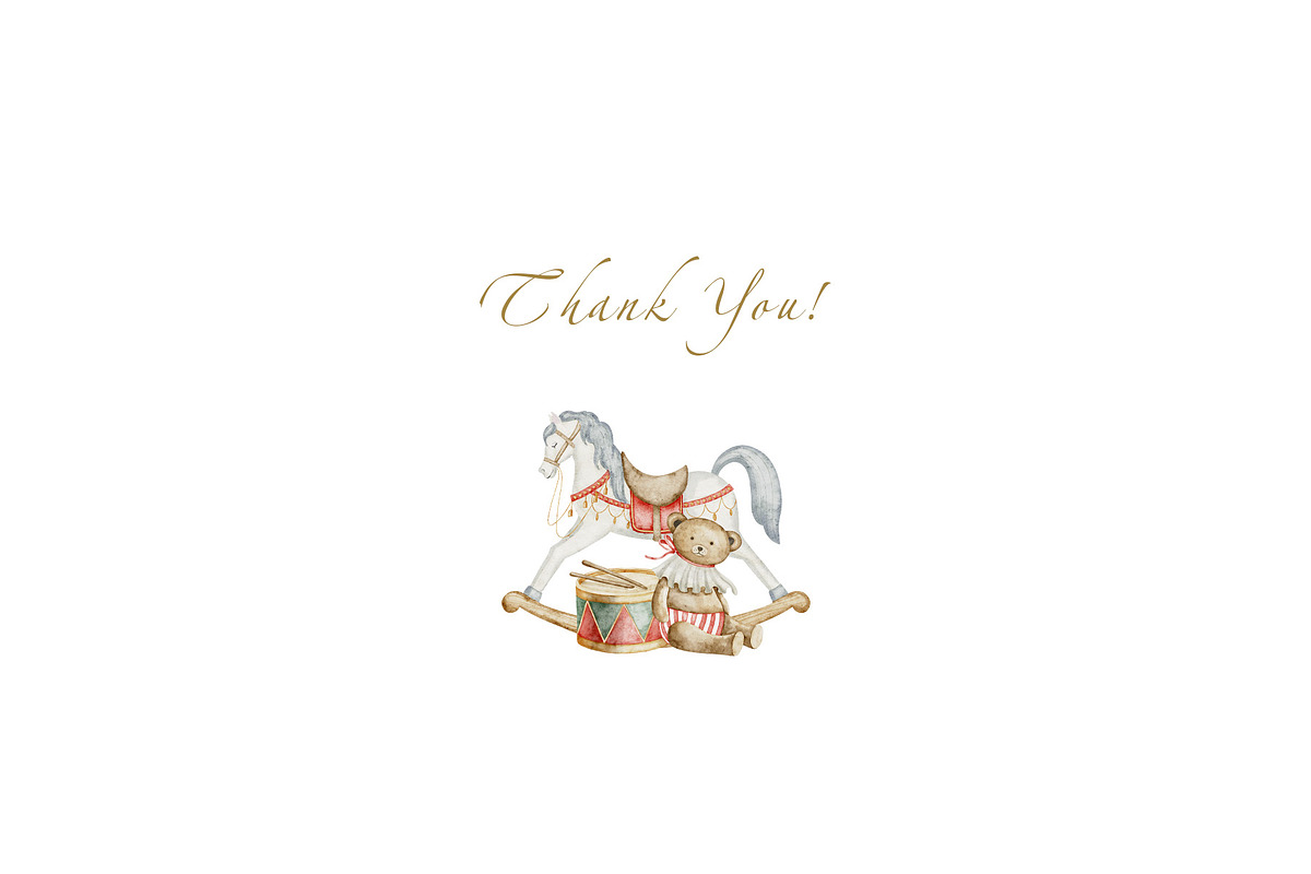 Christmas vintage watercolor clipart, an Illustration by Alisles (Photo 12 of 12)