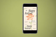 Festival Ticket Floral Theme, a Stationery Template by Neermana (Thumbnail 3 of 4)