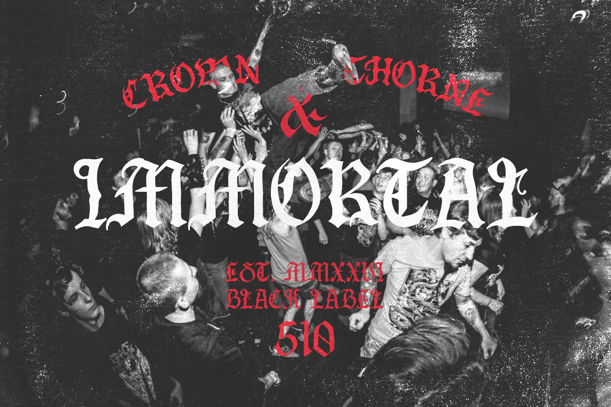 South Coven - Rough Blackletter, a Blackletter Font by Bale Type (Photo 3 of 9)