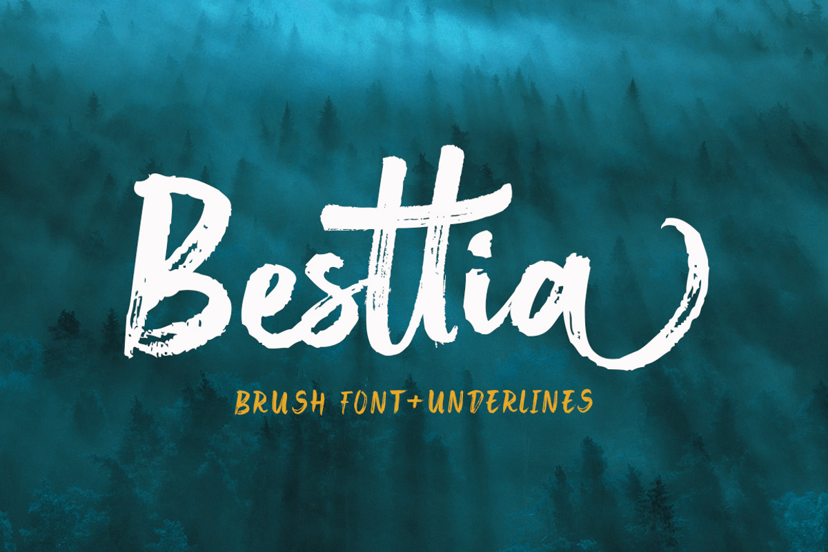 Besttia, a Script Font by Stripes Studio (Photo 1 of 8)