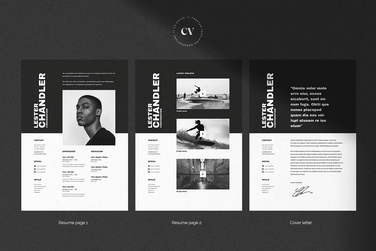 Lester | CV / resume template, a Resume Template by CV house (Photo 3 of 9)