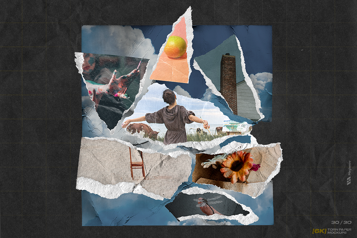 [6K] Torn Paper Mockups, a Texture Graphic by Meglenov (Photo 6 of 16)