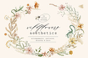 Wildflowers Aesthetics Watercolor, a Texture Illustration by Julia Dreams (Thumbnail 1 of 8)