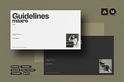 Maxro | Brand Guideline Template, a Presentation Template by Creatiya Type (Thumbnail 1 of 11)