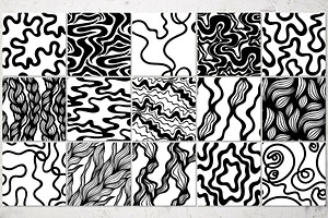 30 Abstract Wavy Patterns