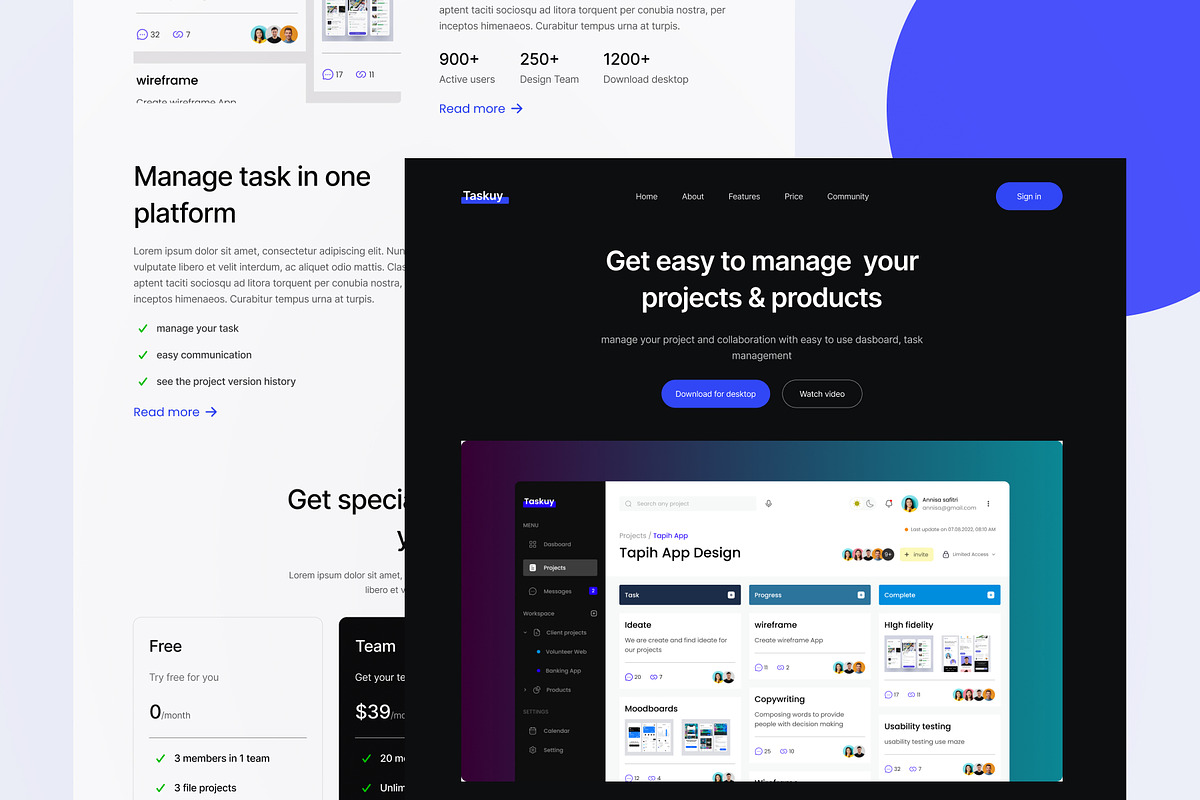 Landpay - Landing Page UI-Kit, a Landing Page Template by mz-studio (Photo 4 of 6)