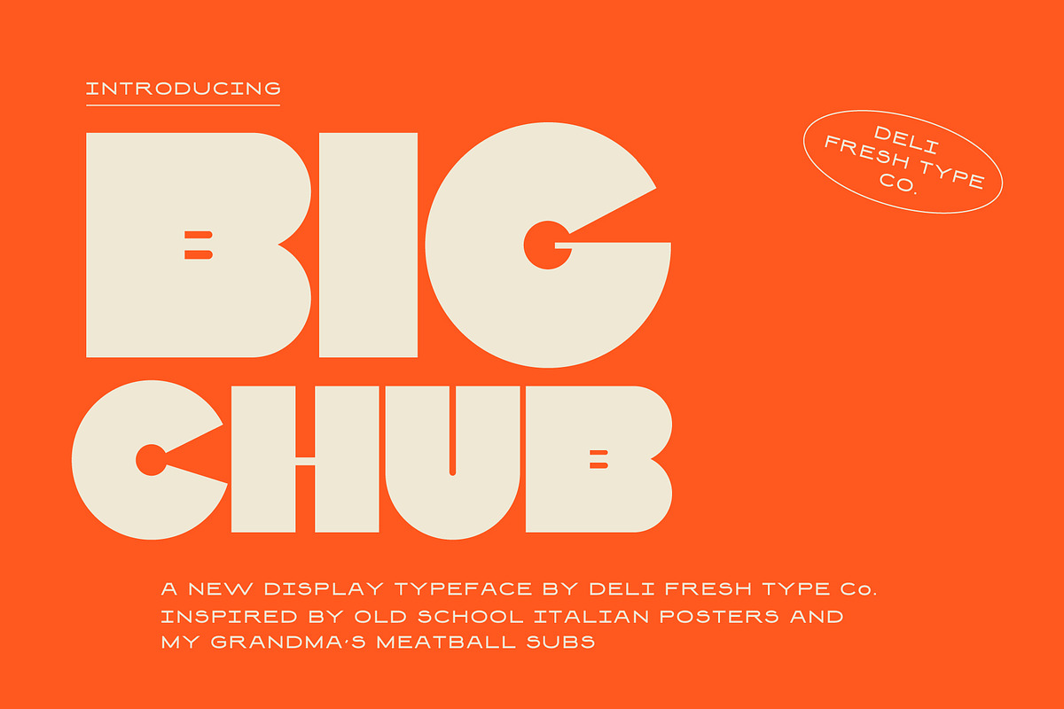 Big Chub: An Old School Italian Font 