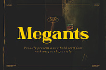 Megants || Unique Serif Font