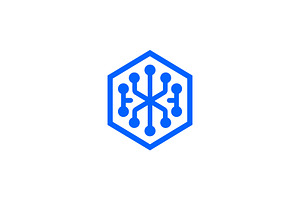Modern Geometric Circuit Logo, a Branding & Logo Template by Vectorium Studio