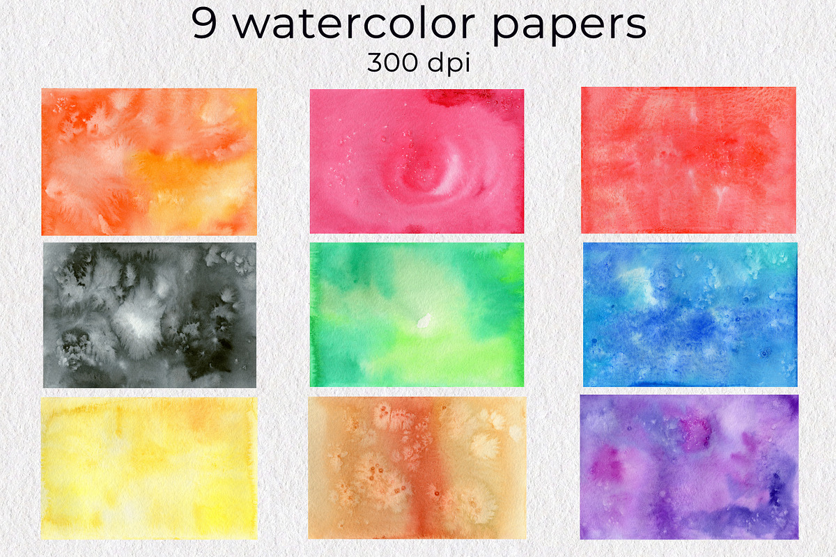 Watercolor brush stroke clipart, a Texture Illustration by AnastasiaWatercolor (Photo 2 of 9)