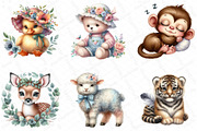 Boho Baby Clipart Bundle Boho Animal, an Illustration by DreamPrint404 (Thumbnail 3 of 5)