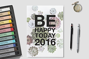 Printable calendar 2016 — motivating, a Stationery Template by marina.nazarova (Thumbnail 2 of 14)