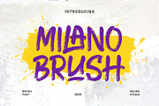 MILANO BRUSH Handwritten Brush Font, a Handwritten Font by MEANDSTUDIO (Thumbnail 1 of 10)