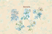 POWDER HERBARIUM, a Pattern Graphic by rumacorakstudio (Thumbnail 3 of 6)