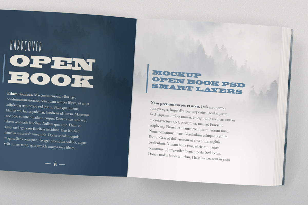 Open Hardcover Book Mockup (Square), a Print Template by ArtefShop (Photo 6 of 22)