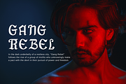 Gang Rebel | Blackletter, a Blackletter Font by filosovis (Thumbnail 4 of 5)