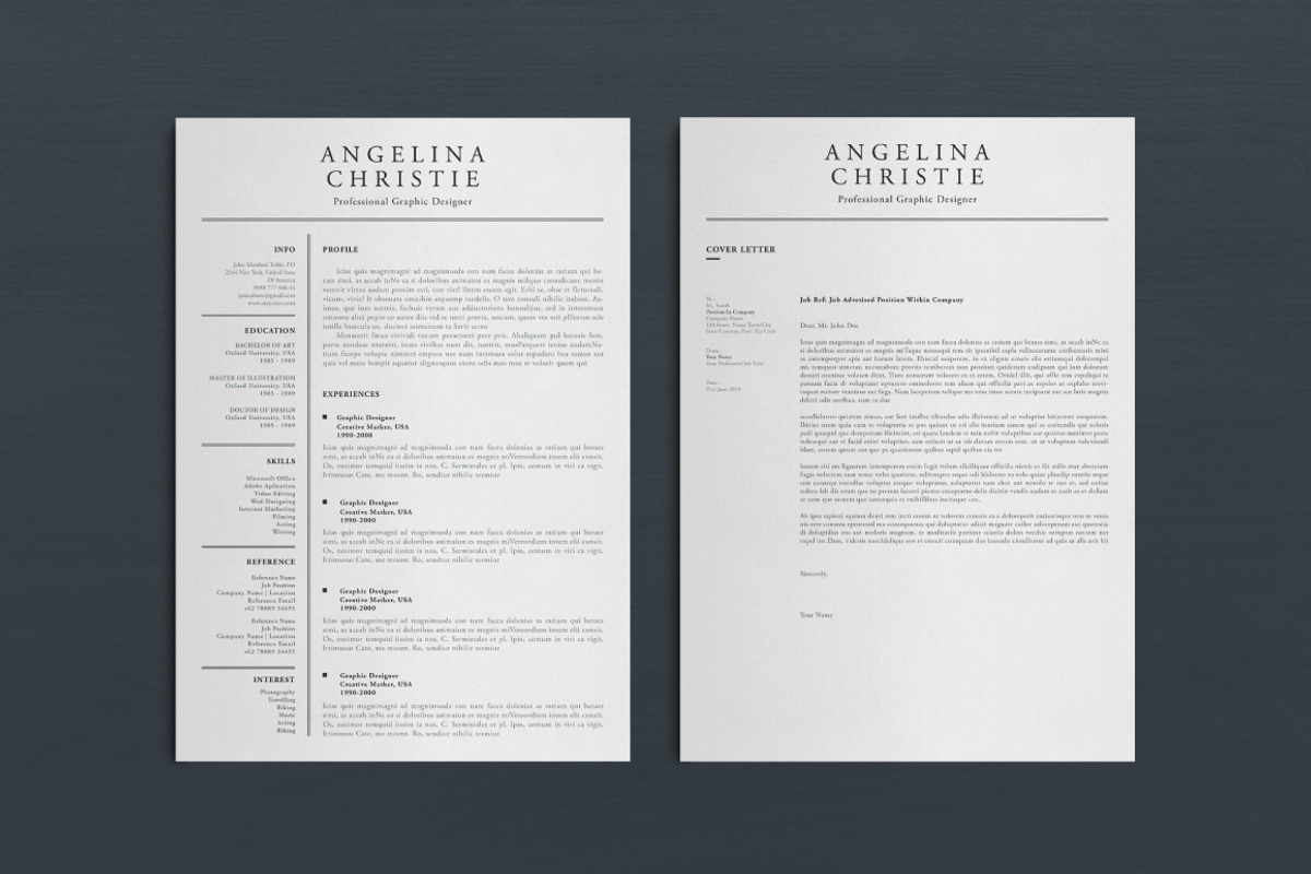 Resume/CV, a Resume Template by Atakana (Photo 3 of 5)