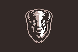 Vintage Bison Logo Free Support