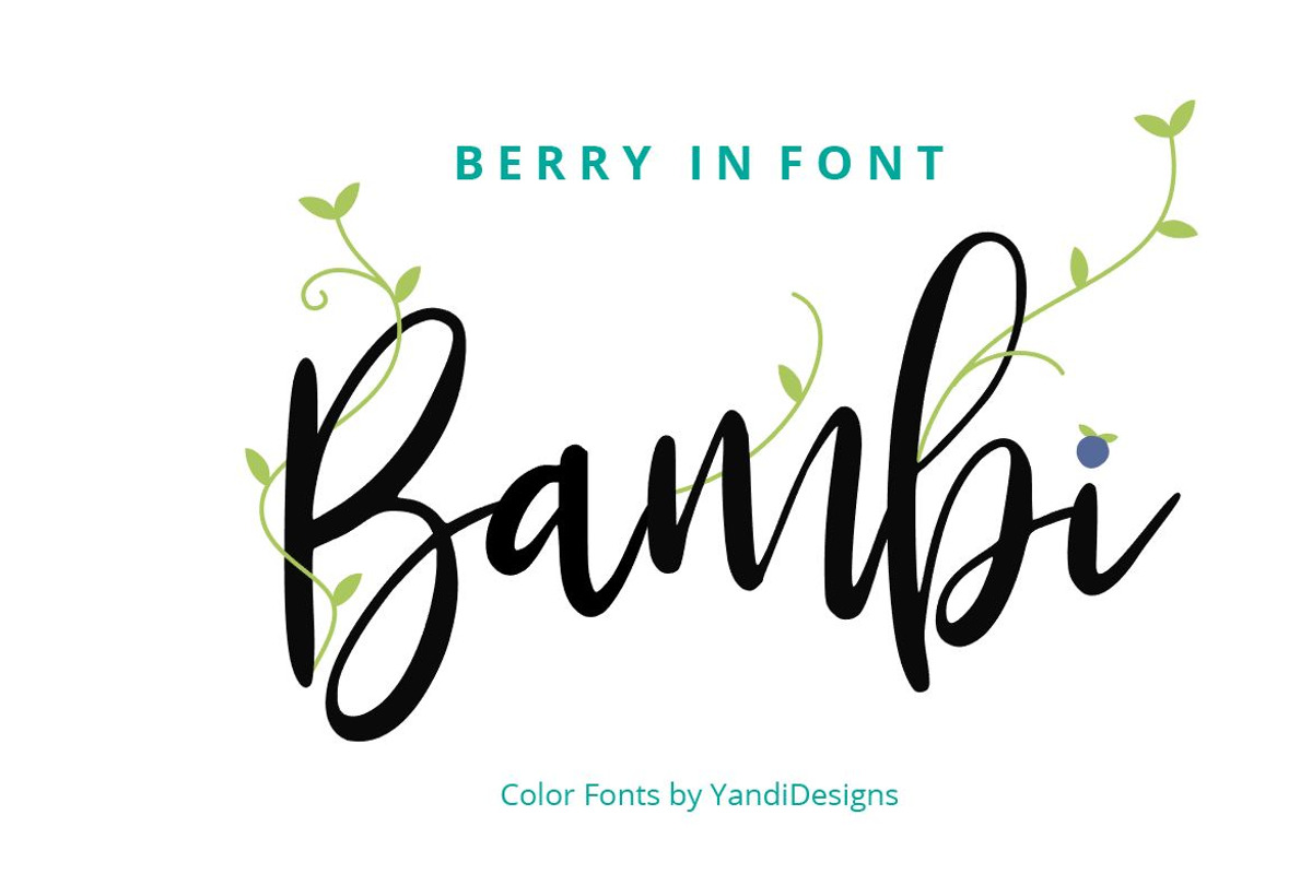 Bambi Font preview 2
