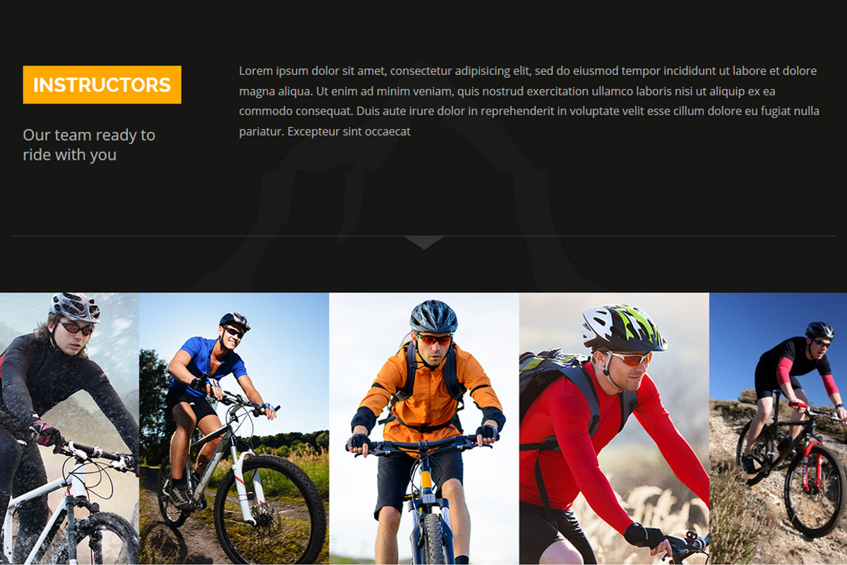 Biking Responsive HTML Template, a Websites & App Template by oLanding (Photo 3 of 5)