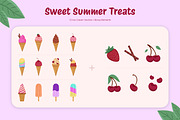 Summer Ice Cream Illustrations, a Graphic by AnnMsl Lab (Thumbnail 2 of 7)