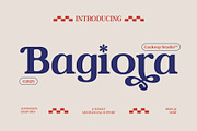 Bagiora - Chunky Foodie Serif Font, a Serif Font by Casloop Studio (Thumbnail 1 of 10)