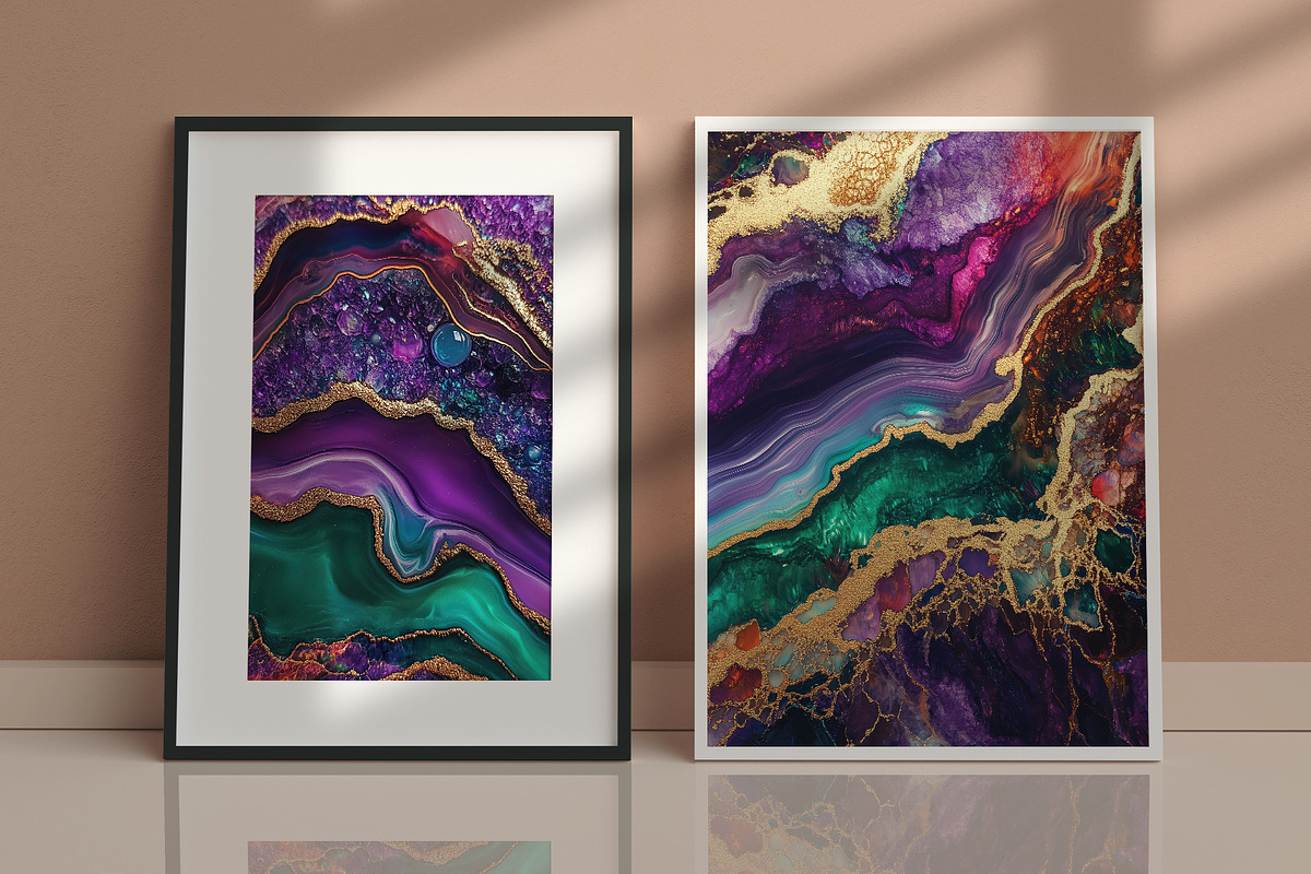 Iridescent Marble Illustration, a Decorative Illustration by Housui Patterns (Photo 5 of 12)
