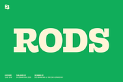 Rods; 72 Styles Slab Serif, a Slab Serif Font by Eko Bimantara (Thumbnail 1 of 17)