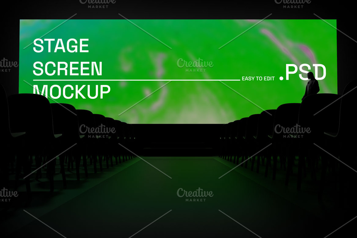Stage Screen Mockup, an Advertising Mockup by Voar Mockups (Photo 2 of 4)