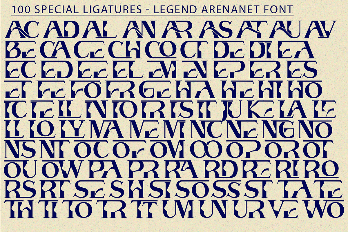 Legend Arenanet Font, a Serif Font by 177Studio (Photo 7 of 8)