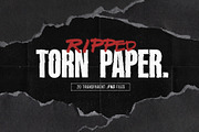 Black Torn Paper Texture Pack, a Texture Graphic by DesignerCandies (Thumbnail 1 of 5)